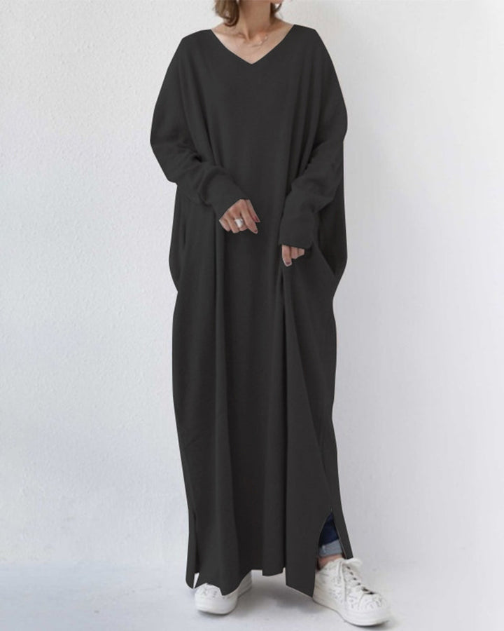 Summer Maxi Dress made of Cotton-Linen Blend – Sorella