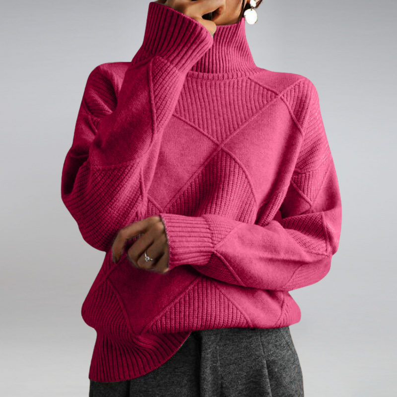 Stylish Turtleneck Sweater for Women - Isabella