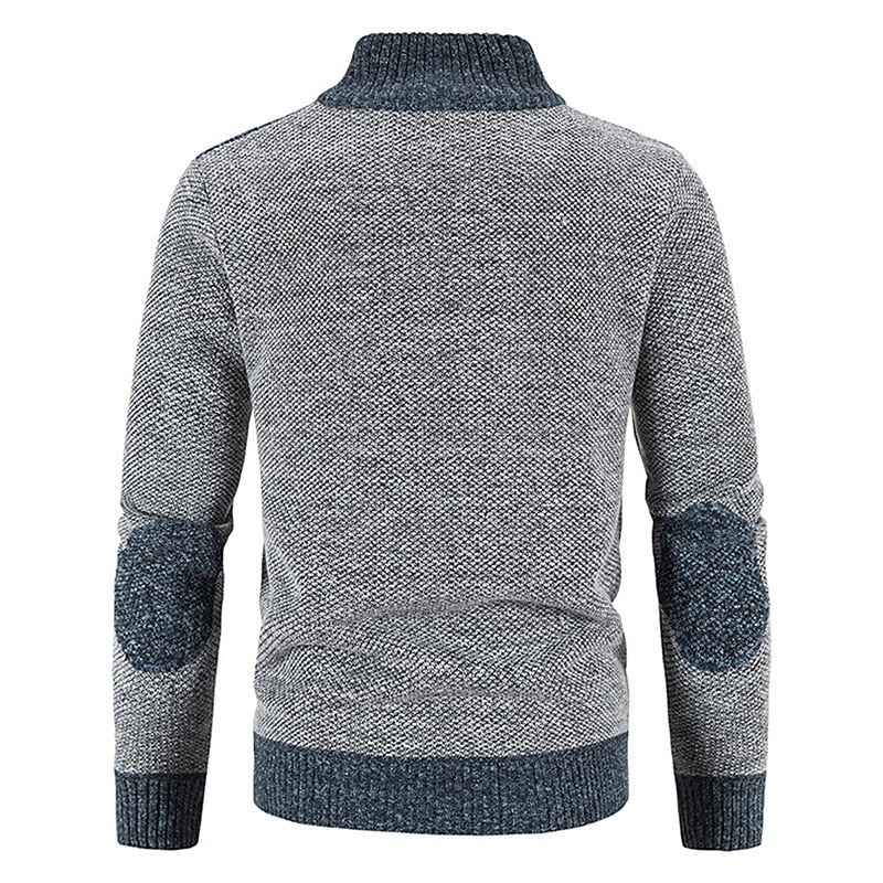 Wollweste mit Reißverschluss und Pullover - Leon