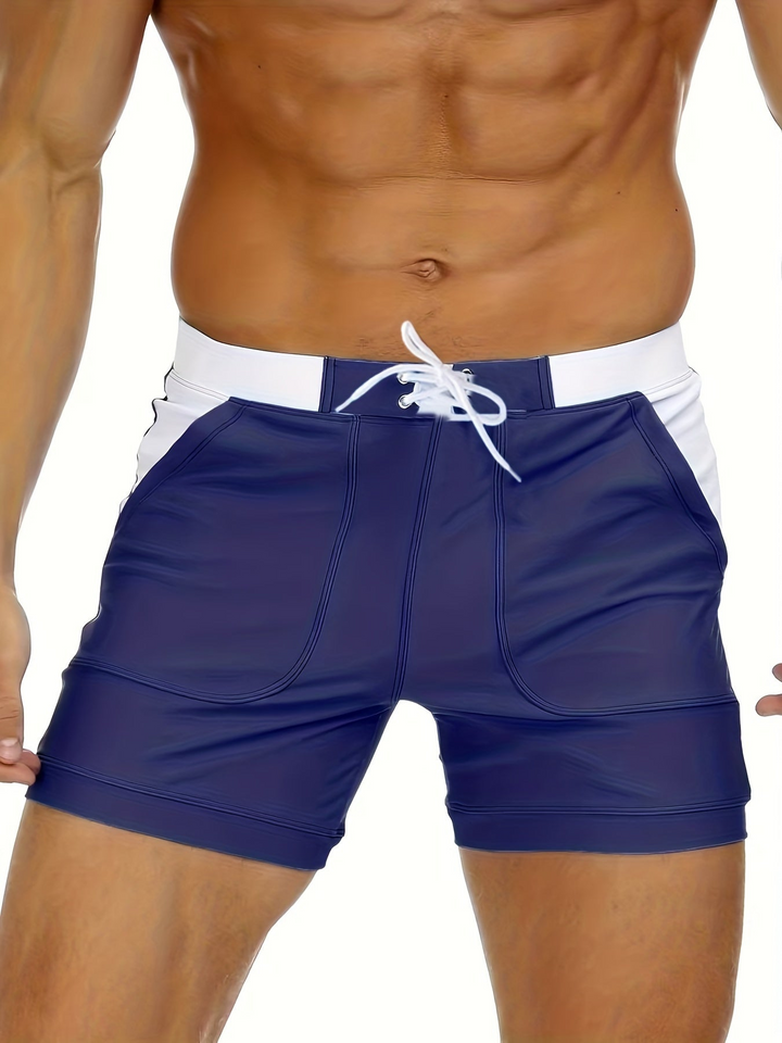 Quick-drying men's swim trunks with breathable design – Elias