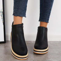 Stylish Autumn Wedge Heel Boots – Mila