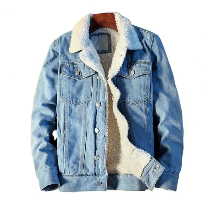 Chaqueta vaquera para hombre con forro cálido de forro polar – Tobias
