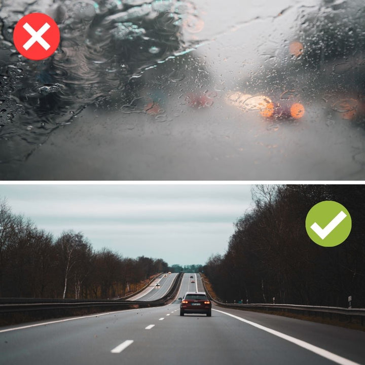 Wasserabweisende Autofrontscheibenbeschichtung - Rainexel