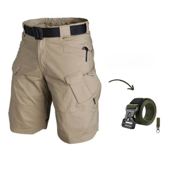 Herre cargo-shorts med 7 lommer og gratis bælte – Taro