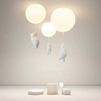 Lámpara de techo infantil con oso y globo - CloudBear