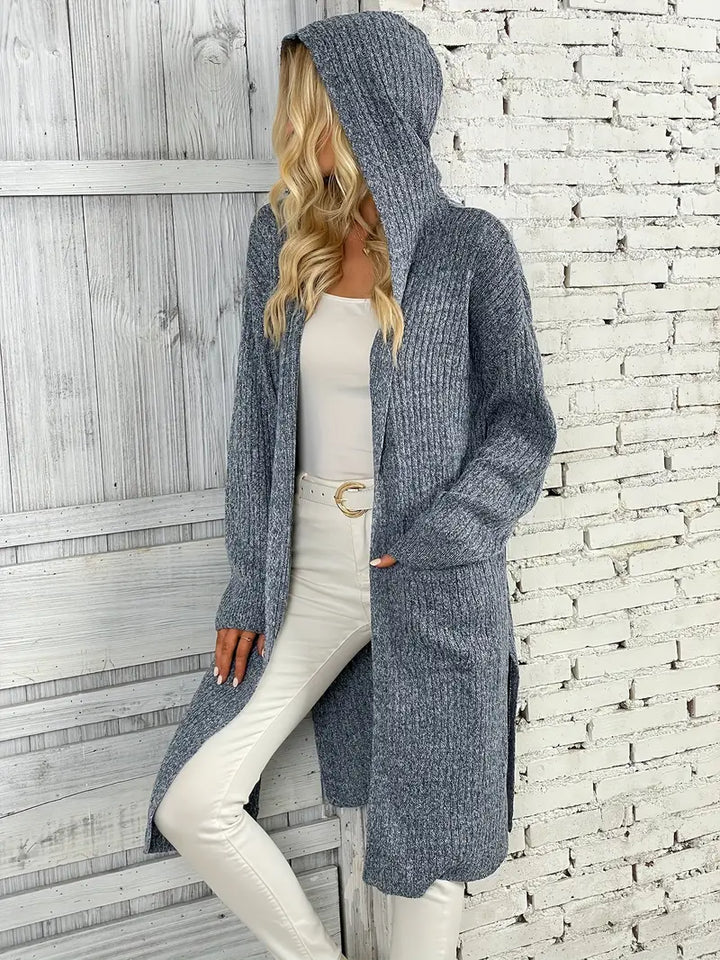 Long Women's Knit Cardigan for Autumn & Winter – Elara