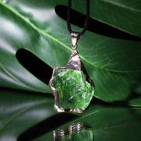 Fine Natural Moldavite Necklace – Lyra