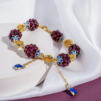 Naturligt granat-armbånd – Selina