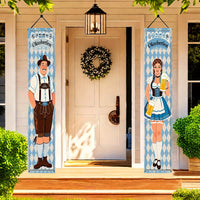 Oktoberfest Banner Sæt Polyester – WiesnWillkommen Oktoberfest 2025