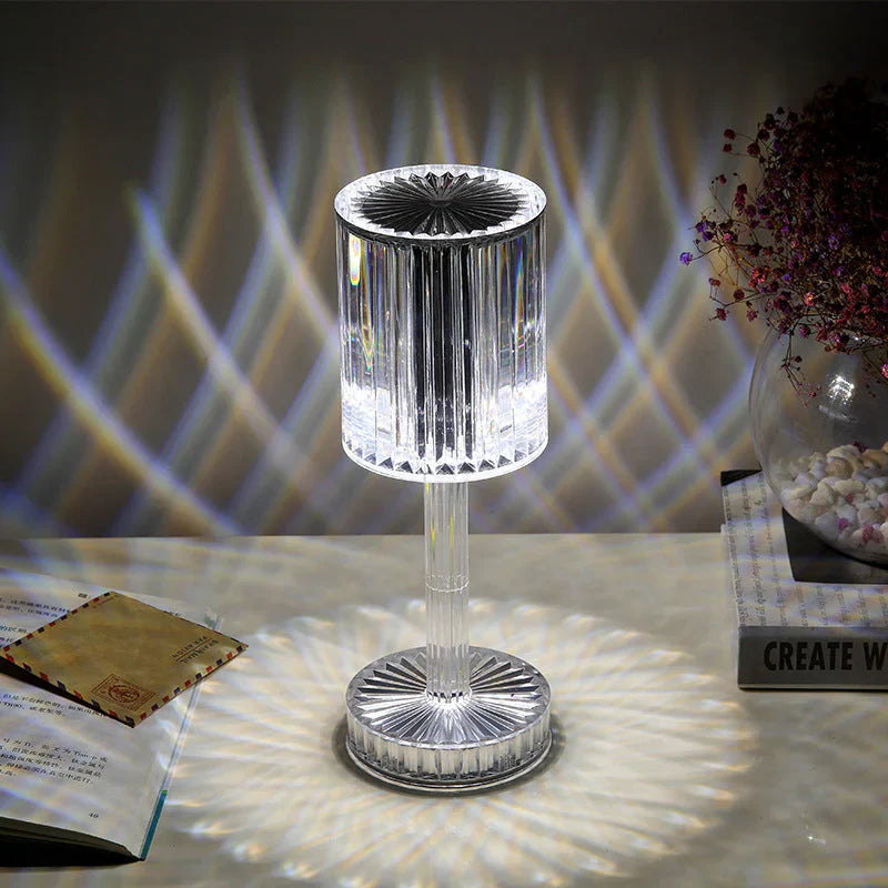 Dimmbar krystallbordlampe med moderne belysning – Seraphine