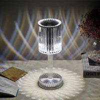 Dimmbar krystallbordlampe med moderne belysning – Seraphine
