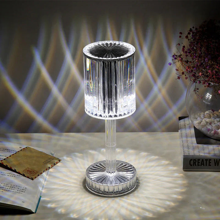 Dimmbar krystallbordlampe med moderne belysning – Seraphine