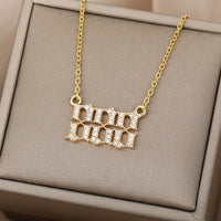 Zirconia Angel Numbers Necklace – Seraphina