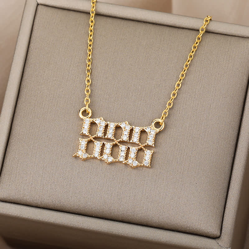 Zirconia Angel Numbers Necklace – Seraphina