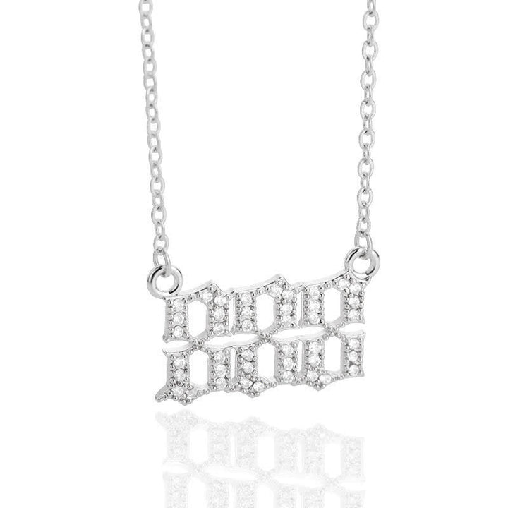 Zirconia Angel Numbers Necklace – Seraphina