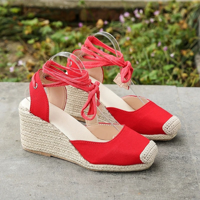 Stilfulde espadrille-sandaler til damer – Maribel