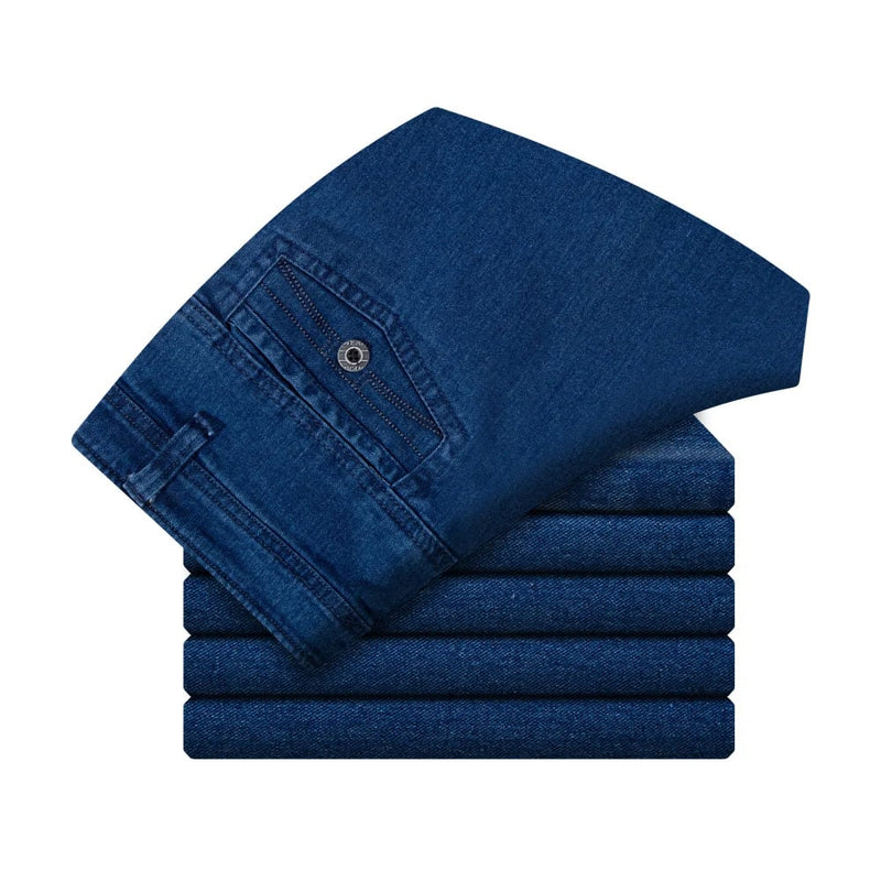 Men's Jeans with High Waist and Straight Leg – Tobias