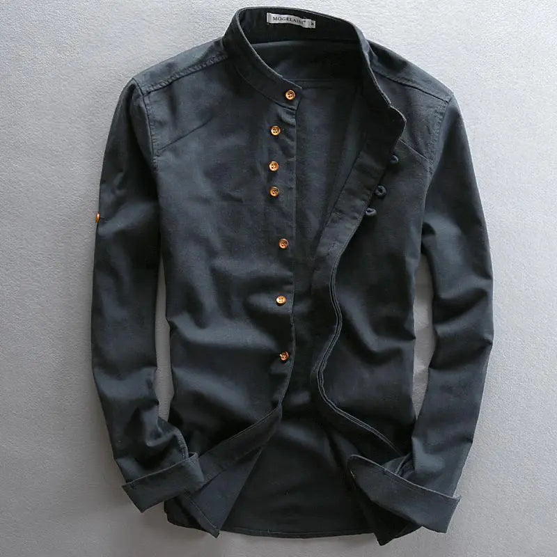 Camisa casual elegante para hombre con botonadura – Benno