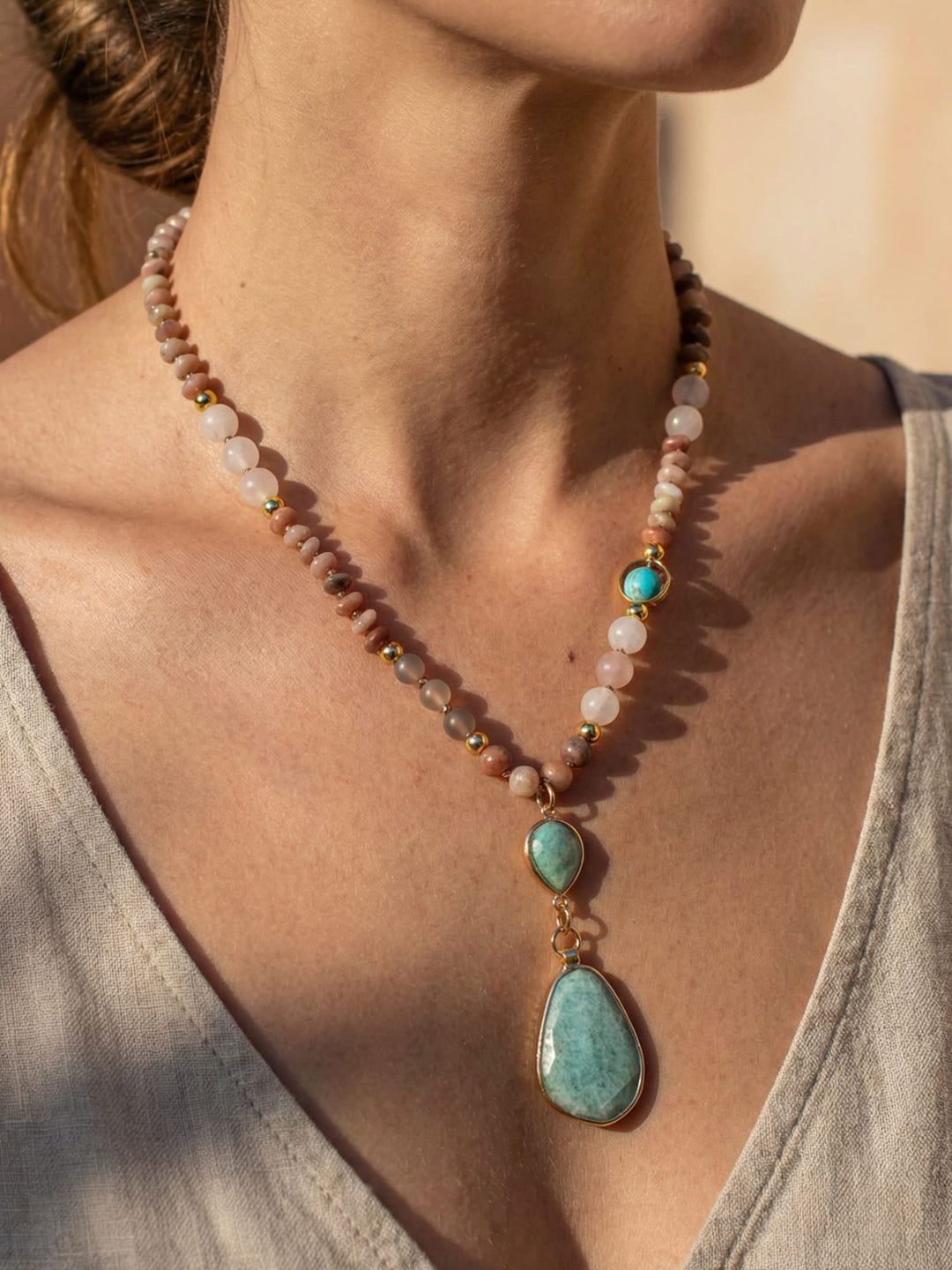 Deep Cleansing Pastel Mala Necklace - Aurielle