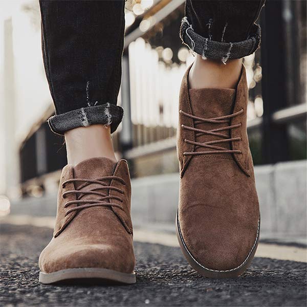 UrbanStride Classic | Stylish Mid-Height Men's Shoes with Laces