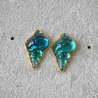 Sea Blue Shell Earrings – Marina