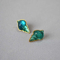Sea Blue Shell Earrings – Marina