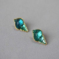 Sea Blue Shell Earrings – Marina