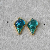 Sea Blue Shell Earrings – Marina