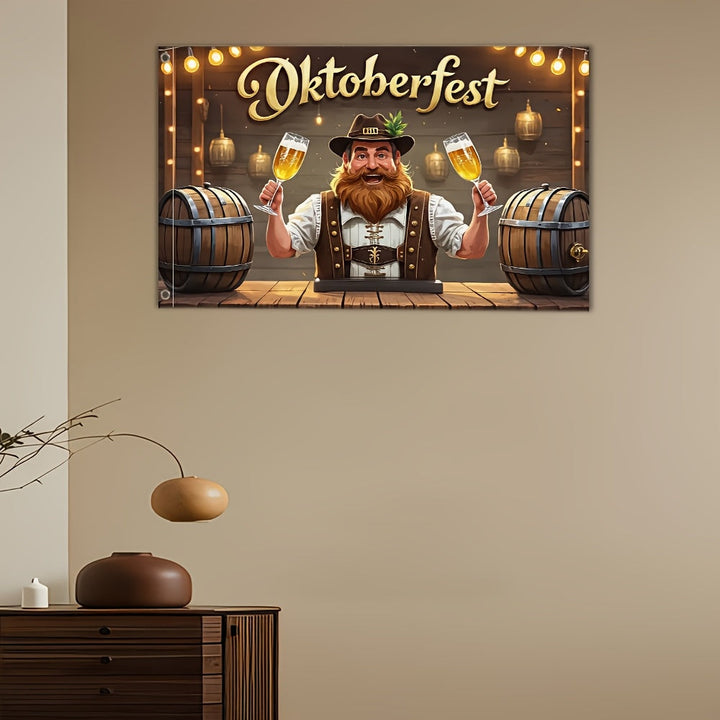 Oktoberfest Garden Flag – BeerFest Man Oktoberfest 2025