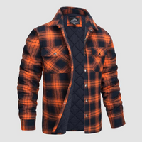 Men's plaid lumberjack jacket with warm lining – Magnus