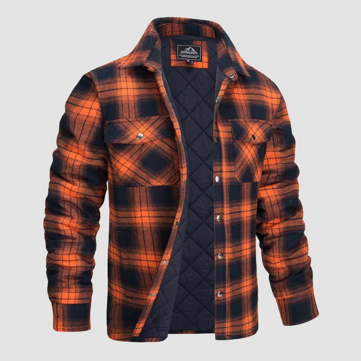 Men's plaid lumberjack jacket with warm lining – Magnus