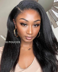 Black HD Lace Wig with Curly Edge – Imani