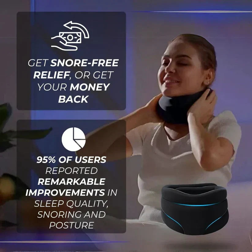 Experience a better night's sleep and feel relief from snoring, neck pain, and