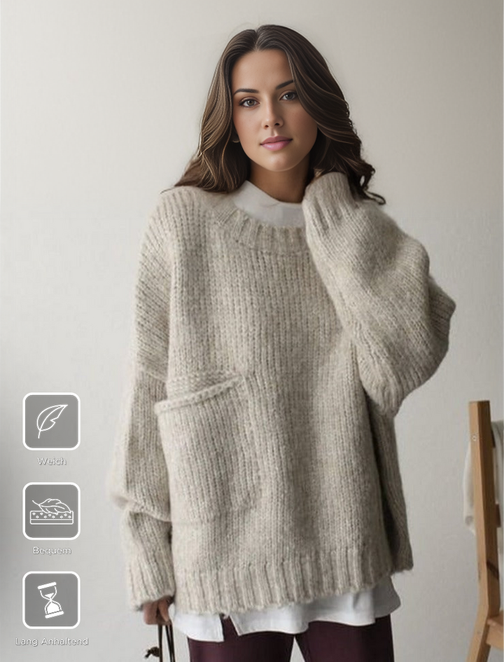 Oversize knitted sweater - AutumnComfort