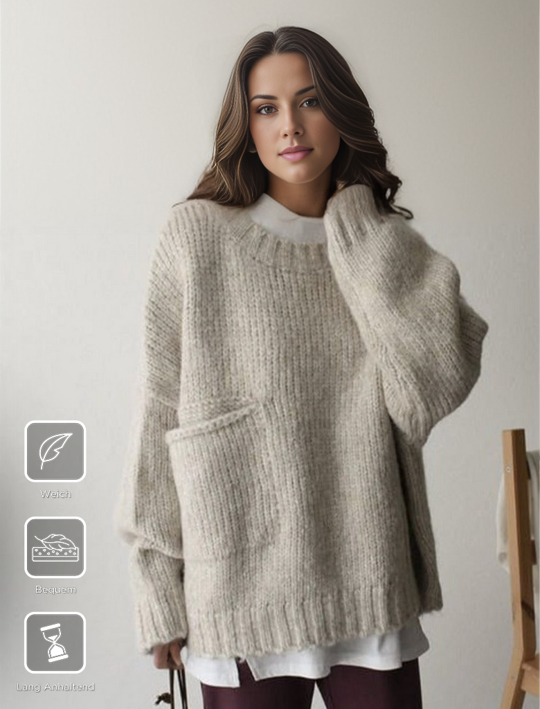 Oversize knitted sweater - AutumnComfort