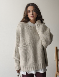Oversize knitted sweater - AutumnComfort