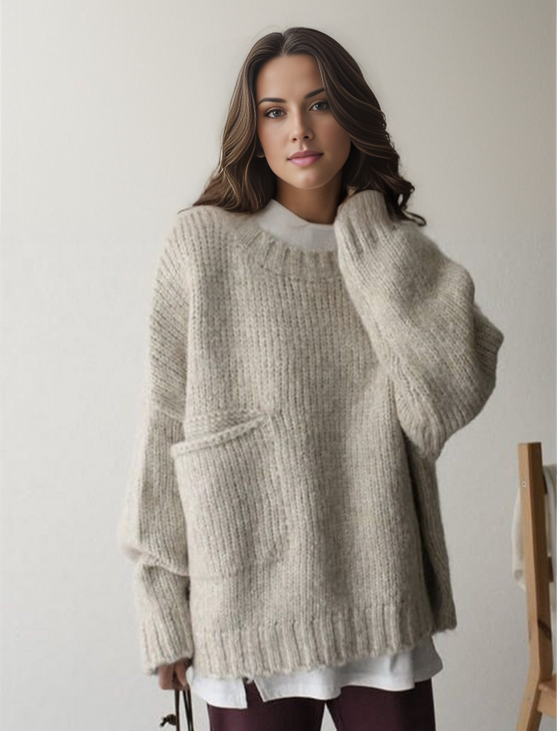 Oversize knitted sweater - AutumnComfort