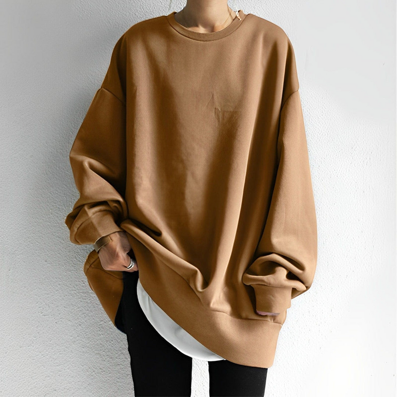 Women's Oversize Sweater with Textured Design – Anneliesae