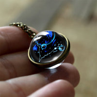 Colgante protector de vidrio con 12 signos del zodiaco – Sofía