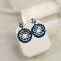 Silver Evil Eye Earrings – Layla