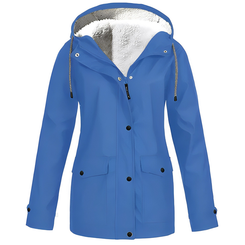 Fleece-Lined Women's Rain Jacket - WarmWarder