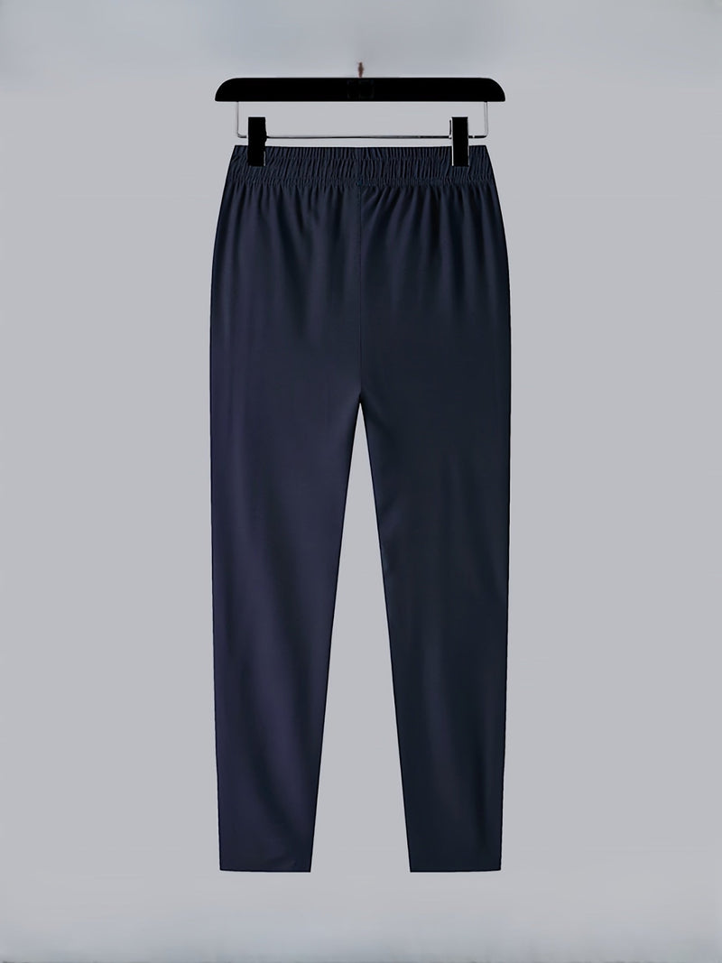 Solid-colored jogging pants with zipper details - Milan