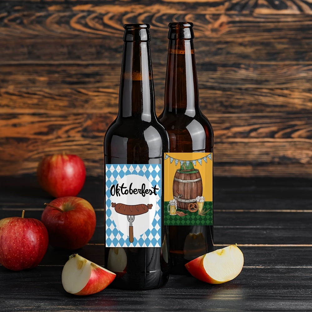 Oktoberfest Flasketiketter 3 sett (hver med 24 stk) – BierLabelSet Oktoberfest 2025