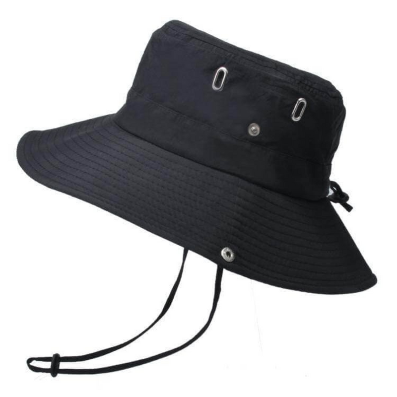 Sombrero tipo bucket impermeable para exteriores con protección UV – ShieldFlex Pro
