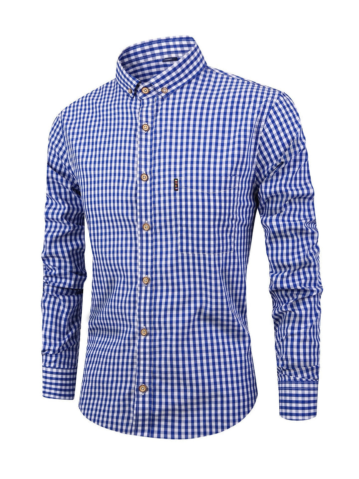 Camisa de hombre a cuadros con ajuste cómodo – Jules