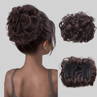 Curly Bun Hair Extension – FluffyFix