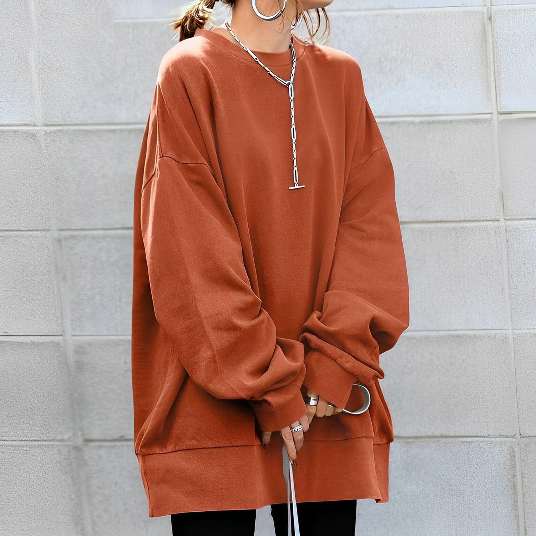 Women's Oversize Sweater with Textured Design – Anneliesae