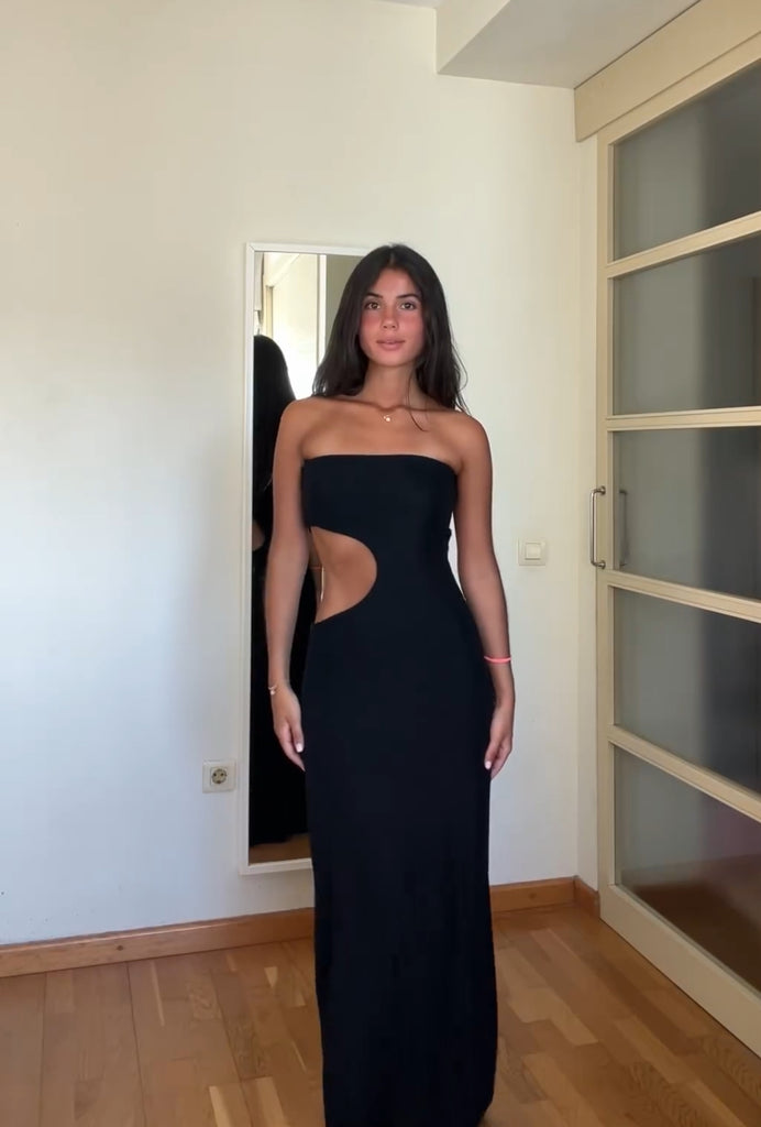Trendy bandeau-sommerkjole med stretchpasform – Viviane