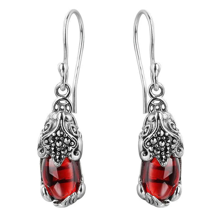 Silver Earrings with Mythical Creature – Aelora