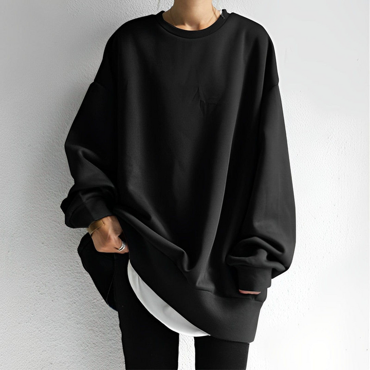 Women's Oversize Sweater with Textured Design – Anneliesae